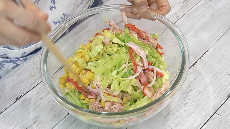 切って和えるだけのさっぱりサラダの画像