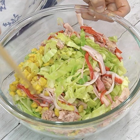 切って和えるだけのさっぱりサラダの画像