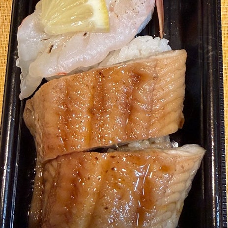 妻がゴルフの日のスシローの夕飯の画像