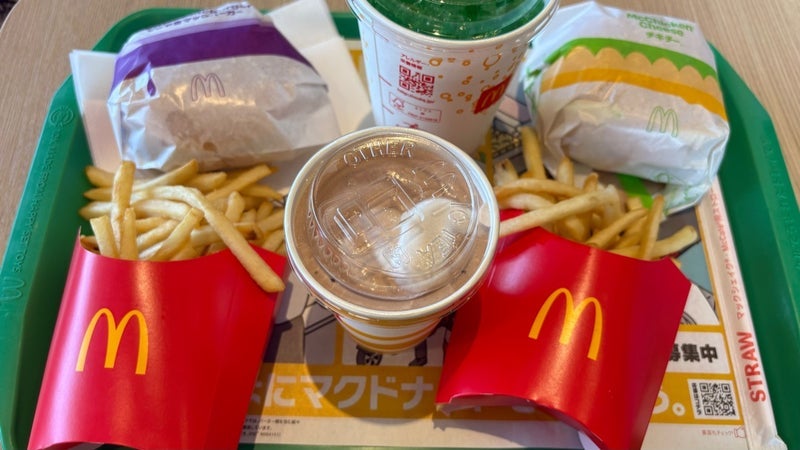 マックで娘とランチ後の値上げの画像