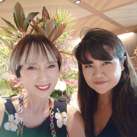 秋野暢子 友人の誕生日祝いランチの画像