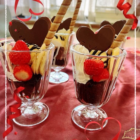 毎年同じ簡単なチョコレートパフェの画像