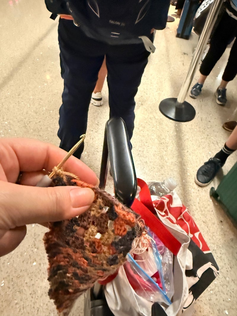 旦那と別々だった長い入国審査の画像