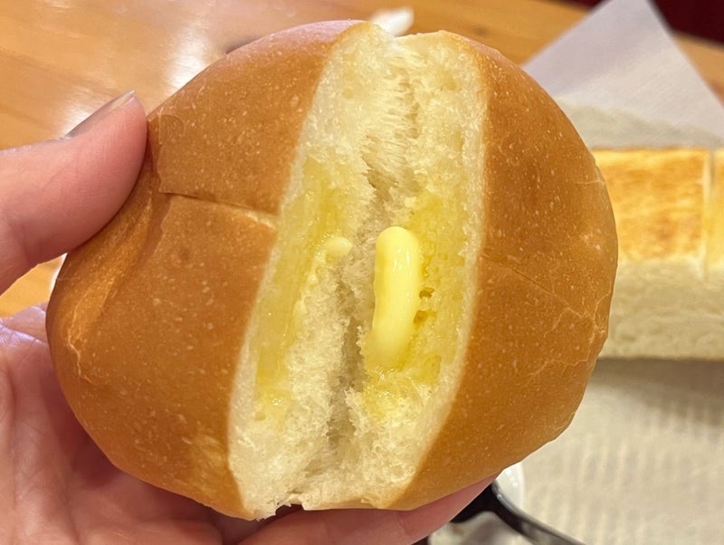お連れ様に差し上げたコメダのバターの画像