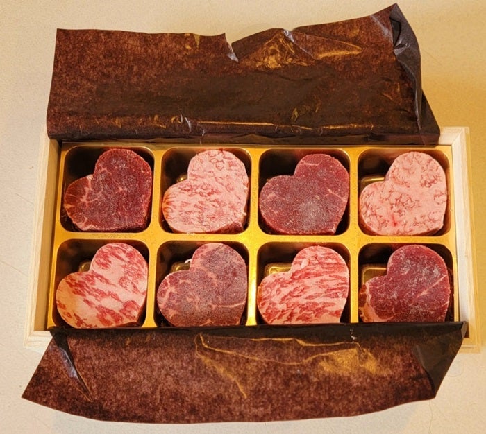 牛肉に驚いた誕生日プレゼント