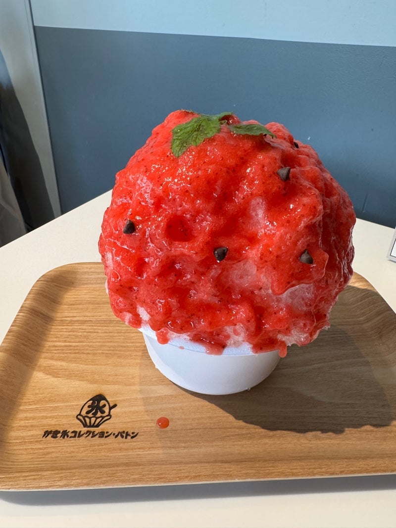 極上の口どけのいちごかき氷の画像