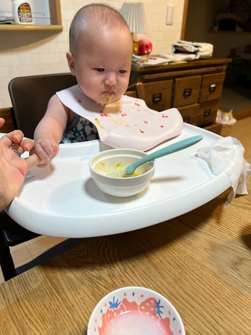 豚汁から作る人生初の離乳食の画像