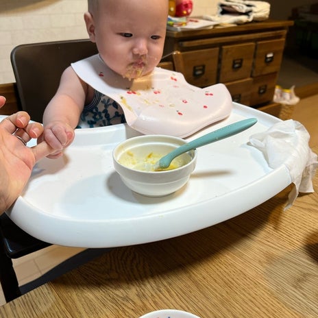 豚汁から作る人生初の離乳食の画像