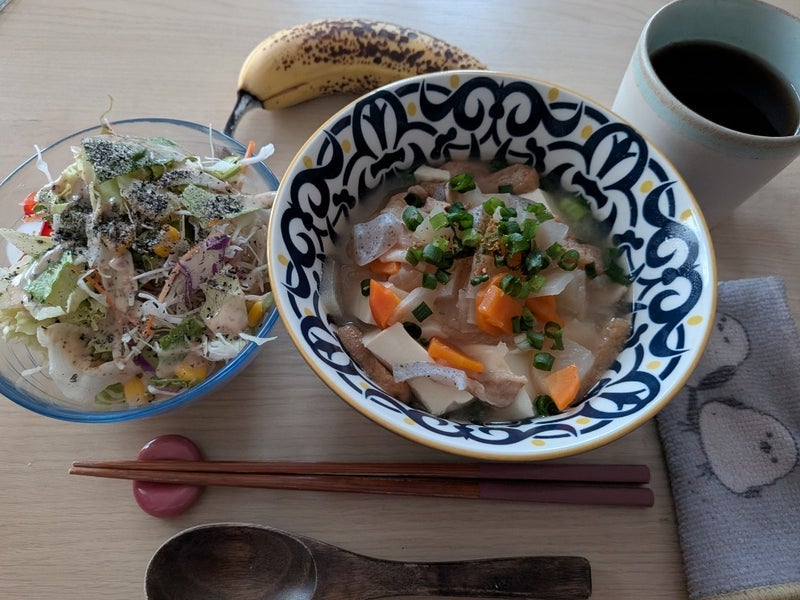 先に帰宅し作ってくれた晩御飯の画像