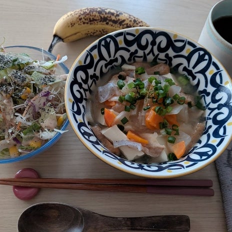 先に帰宅し作ってくれた晩御飯の画像