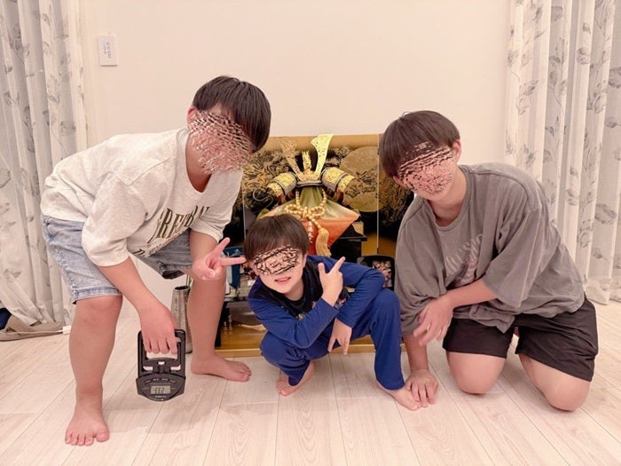 辻希美 息子達の3ショット公開
