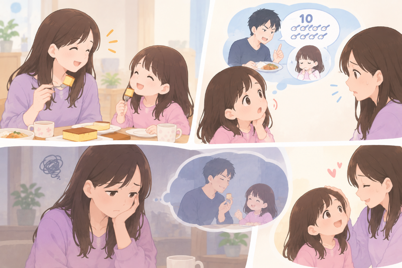 娘が我慢し食べた元夫の交換条件の画像