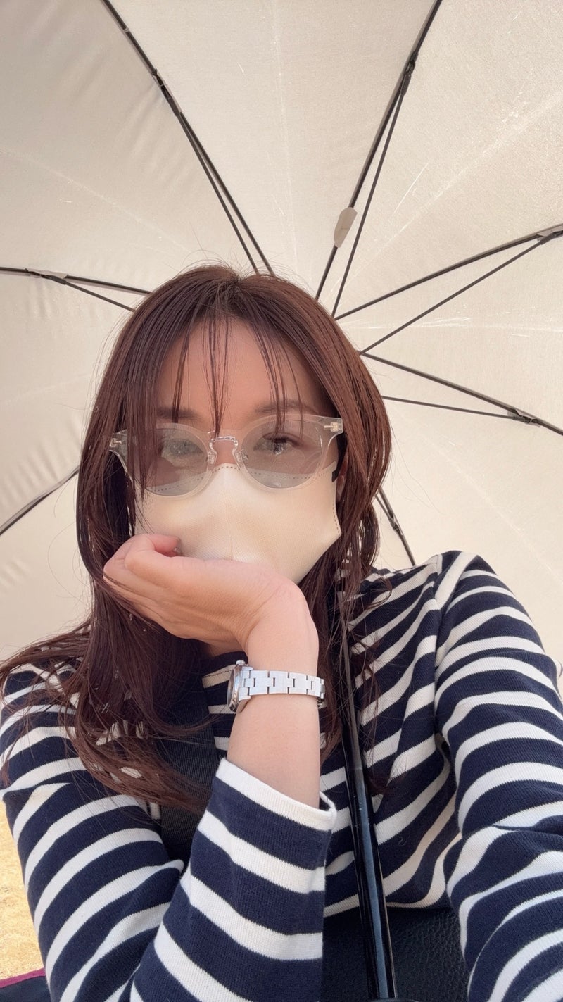 念願のクリアフレームのサングラスの画像