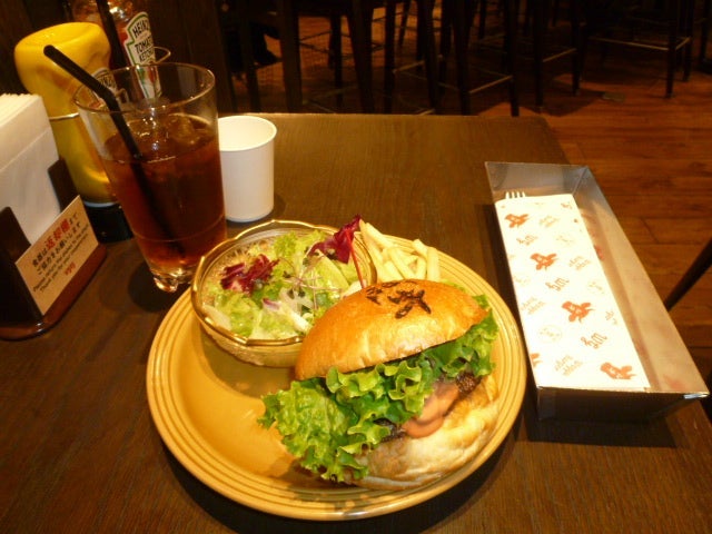 美味しかったバーガーでの胃もたれの画像