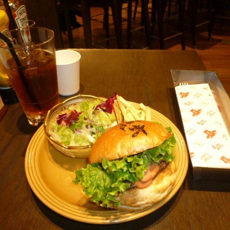 美味しかったバーガーでの胃もたれの画像
