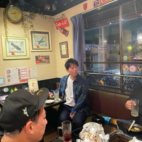 サンド富澤 打ち上げのお好み焼きの画像