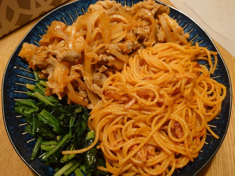 子供が気に入った付け合わせのパスタの画像