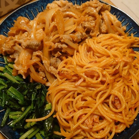 子供が気に入った付け合わせのパスタの画像