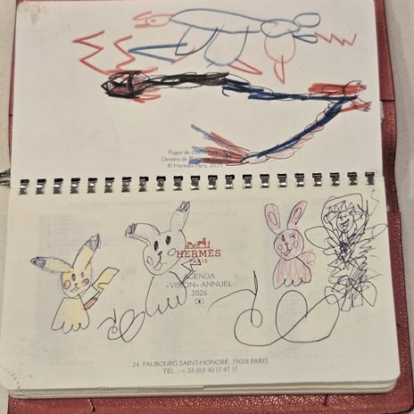 孫達に手帳に書いてもらった宝物の画像