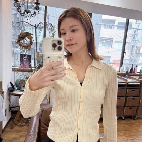 ツヤ感重視のミルクティーブラウンの画像