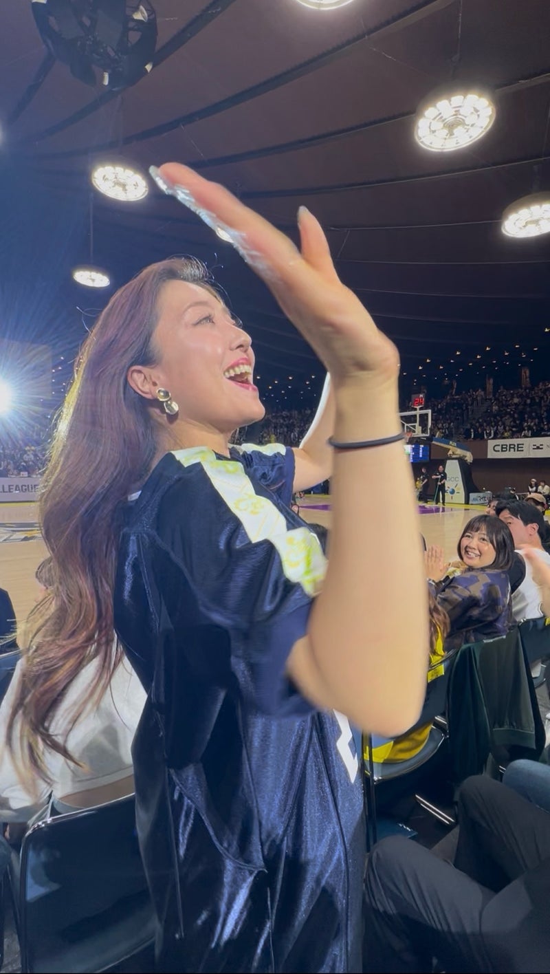 平原綾香 感激した初のバスケ観戦の画像