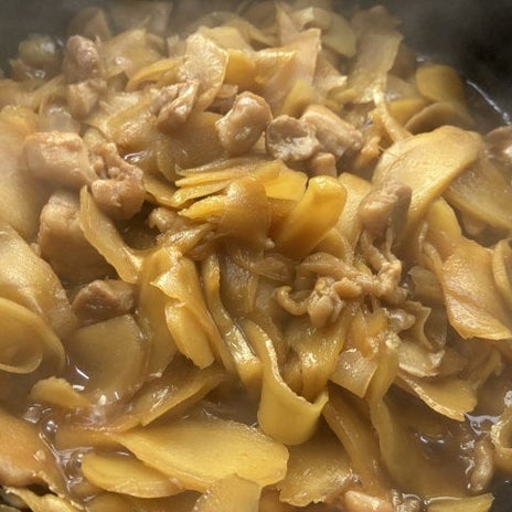 ドッサリ生姜と鶏モモ肉の佃煮の画像