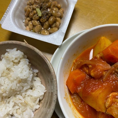 腸活のための簡単なオリーブ油納豆の画像