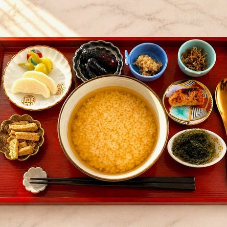 母直伝の夫のための出汁茶漬け膳の画像