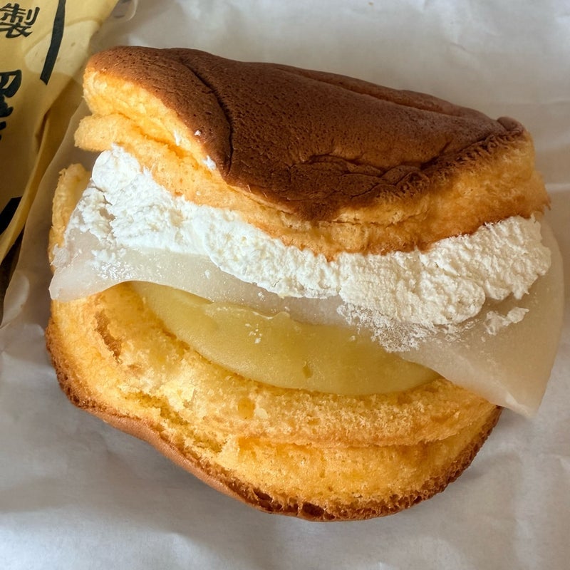 パンケーキみたいなふわふわのどら焼きの画像