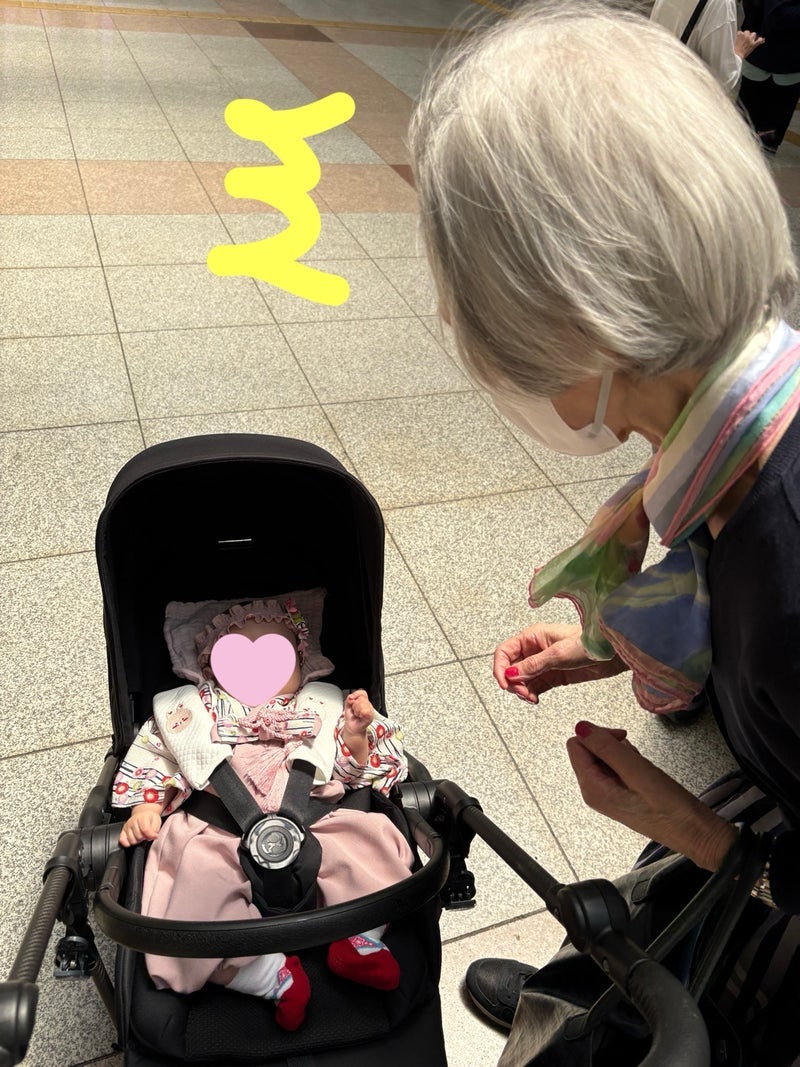ネイボール 妻の家族とお宮参り