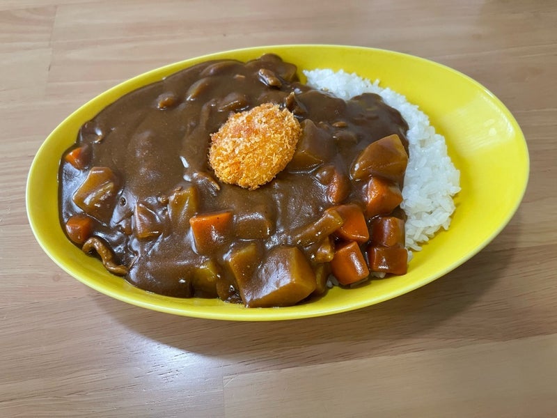 4種のルーで作った1口カツカレーの画像