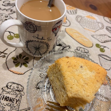 娘が一生懸命作ってくれたケーキの画像