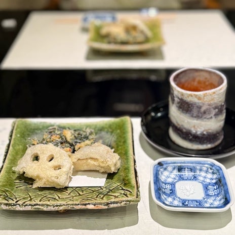 大満足だった鴨の治部煮と天ぷらの画像