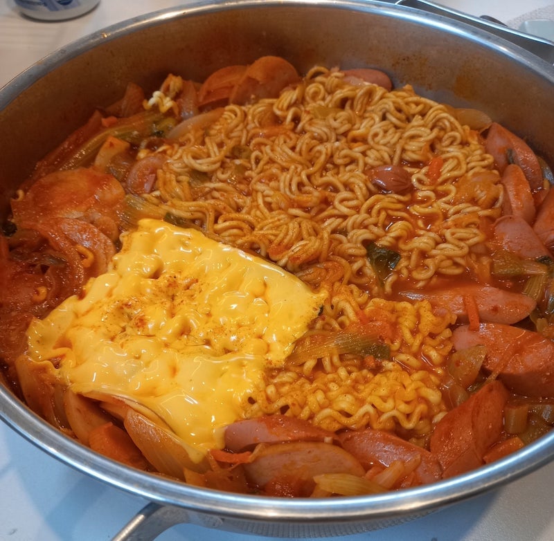 旦那が作り辛くて痛くなった夕飯の画像