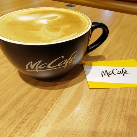 ガッカリしたマックカフェの貼り紙の画像