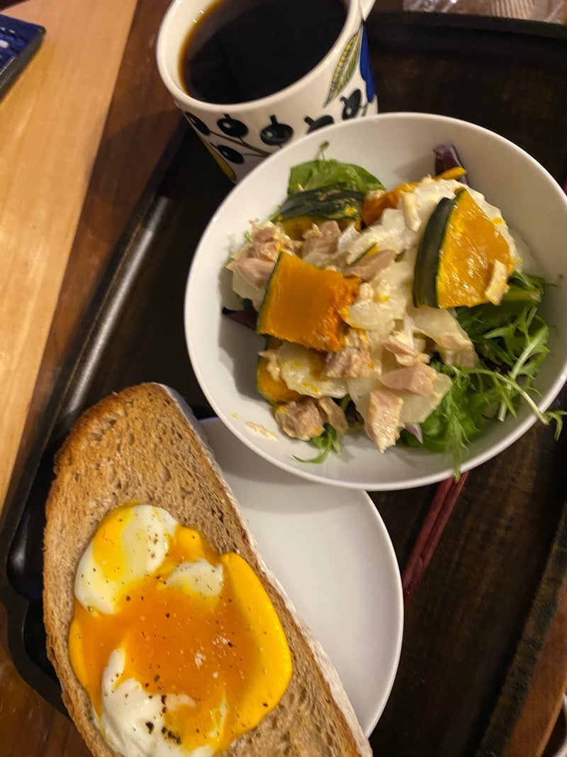 早く起きて考えた朝ご飯のメニューの画像