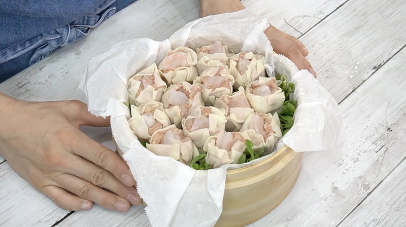 包んで蒸すだけのプリプリ海老焼売の画像