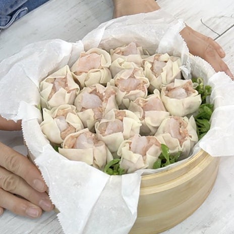 包んで蒸すだけのプリプリ海老焼売の画像