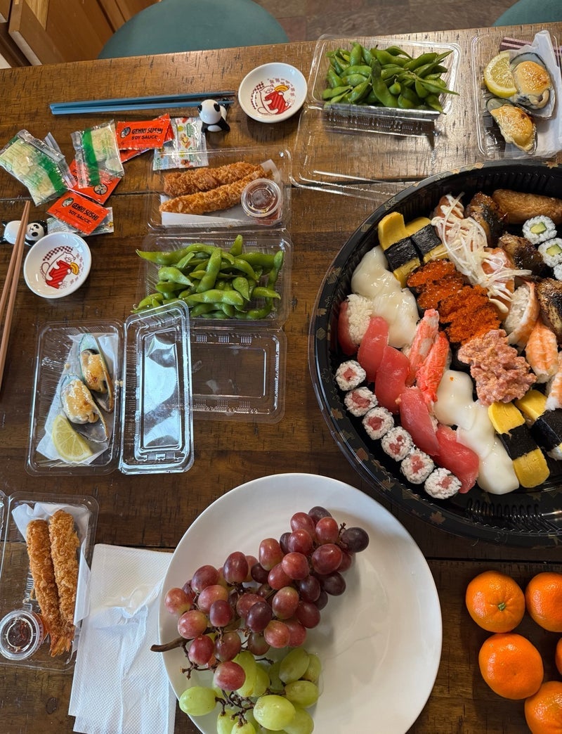 夫と息子が支度したバレンタインの画像