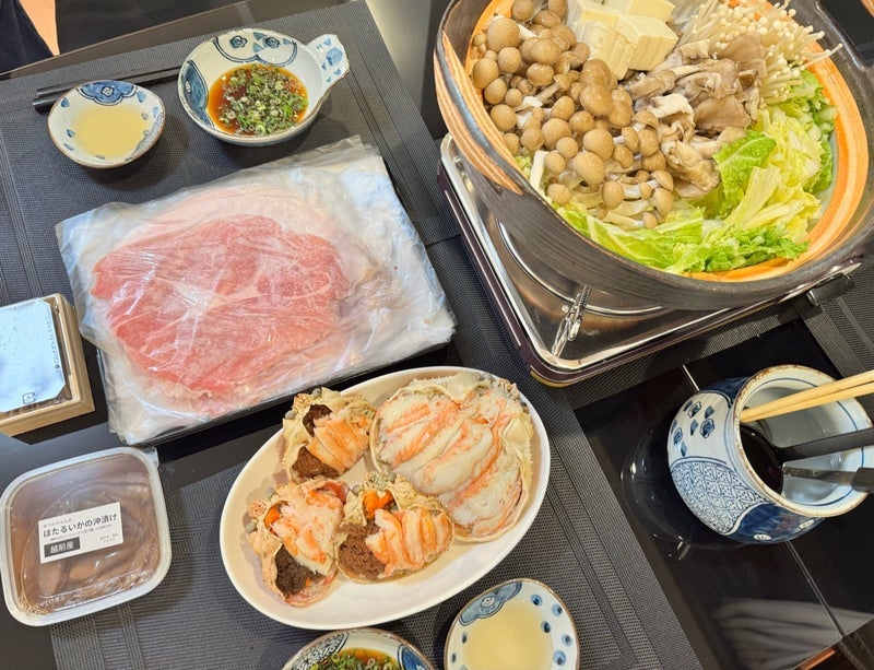 薬丸裕英 豪華な蟹としゃぶしゃぶの画像