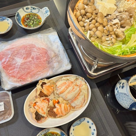 薬丸裕英 豪華な蟹としゃぶしゃぶの画像