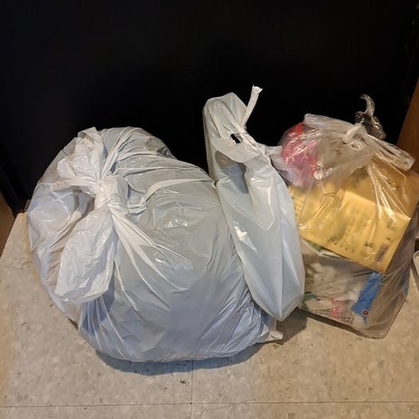 冷蔵庫の物で作ったレンチンサラダの画像