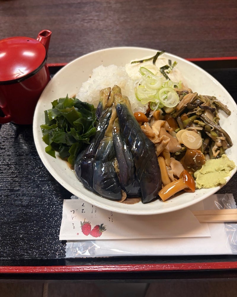 ヒデ 揚げナスそばと外せない4品の画像