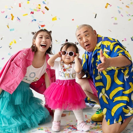 西野未姫 家族でマタニティーフォトの画像
