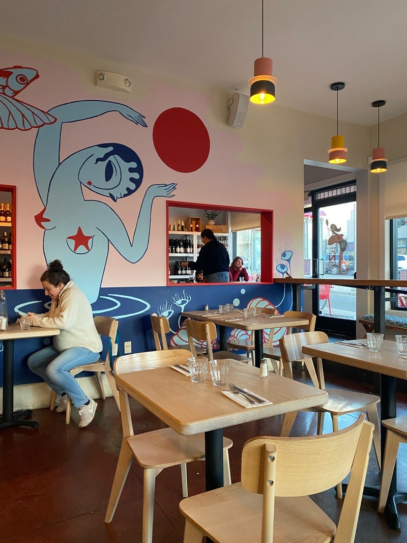 野沢直子 近所のフレンチでステーキの画像