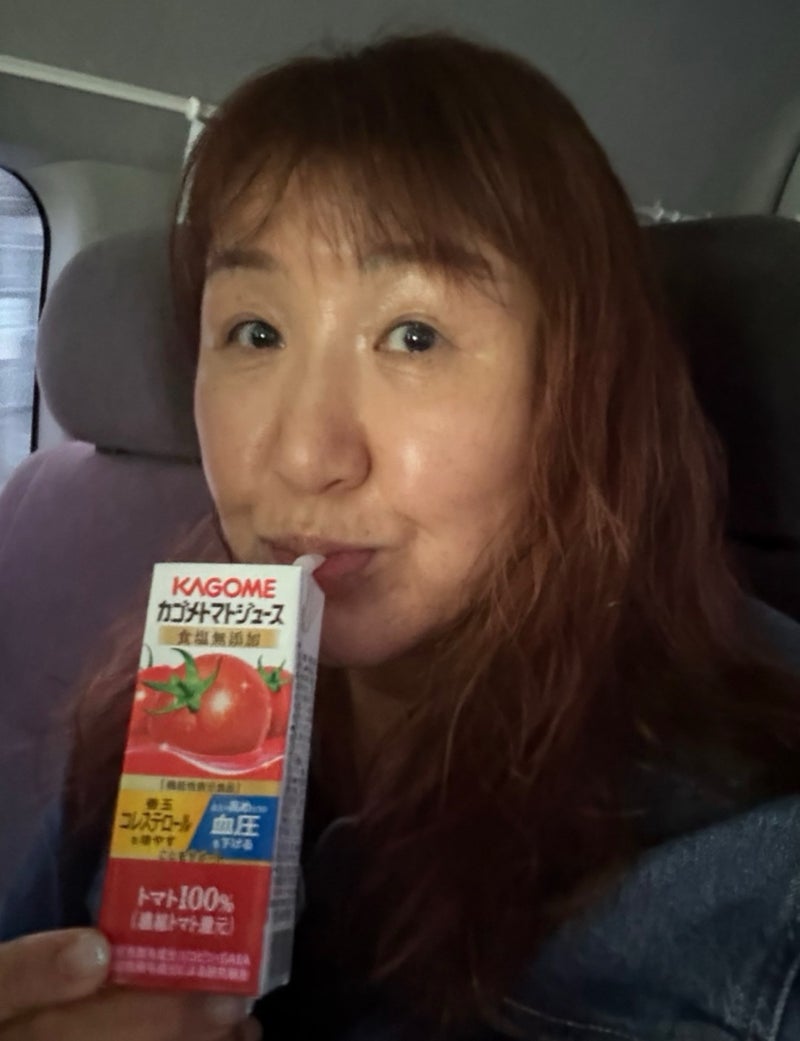 北斗晶 息子の選んだトマトジュースの画像