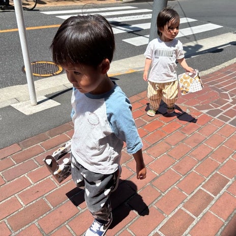 美優 息子達と初めてのおつかい風の画像