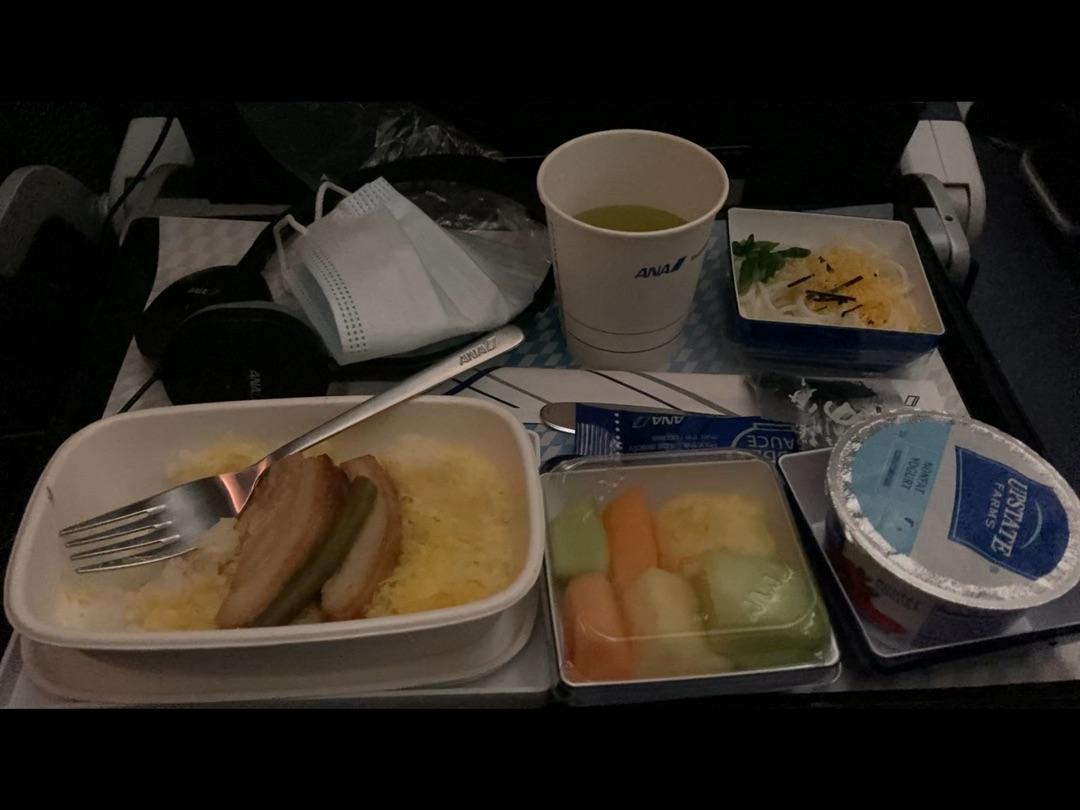 深夜便でとても美味だった機内食の画像