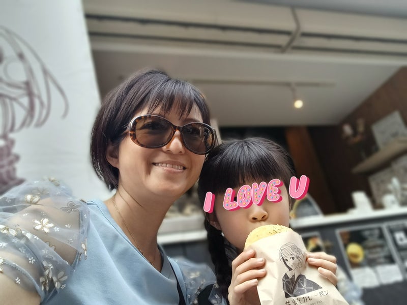 娘とリンクコーデで浅草食べ歩き