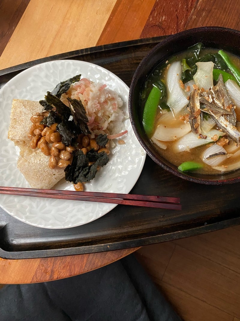 昼まで大丈夫な玄米餅の朝ご飯の画像